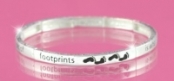 Footprints in Sand Silver bracelet